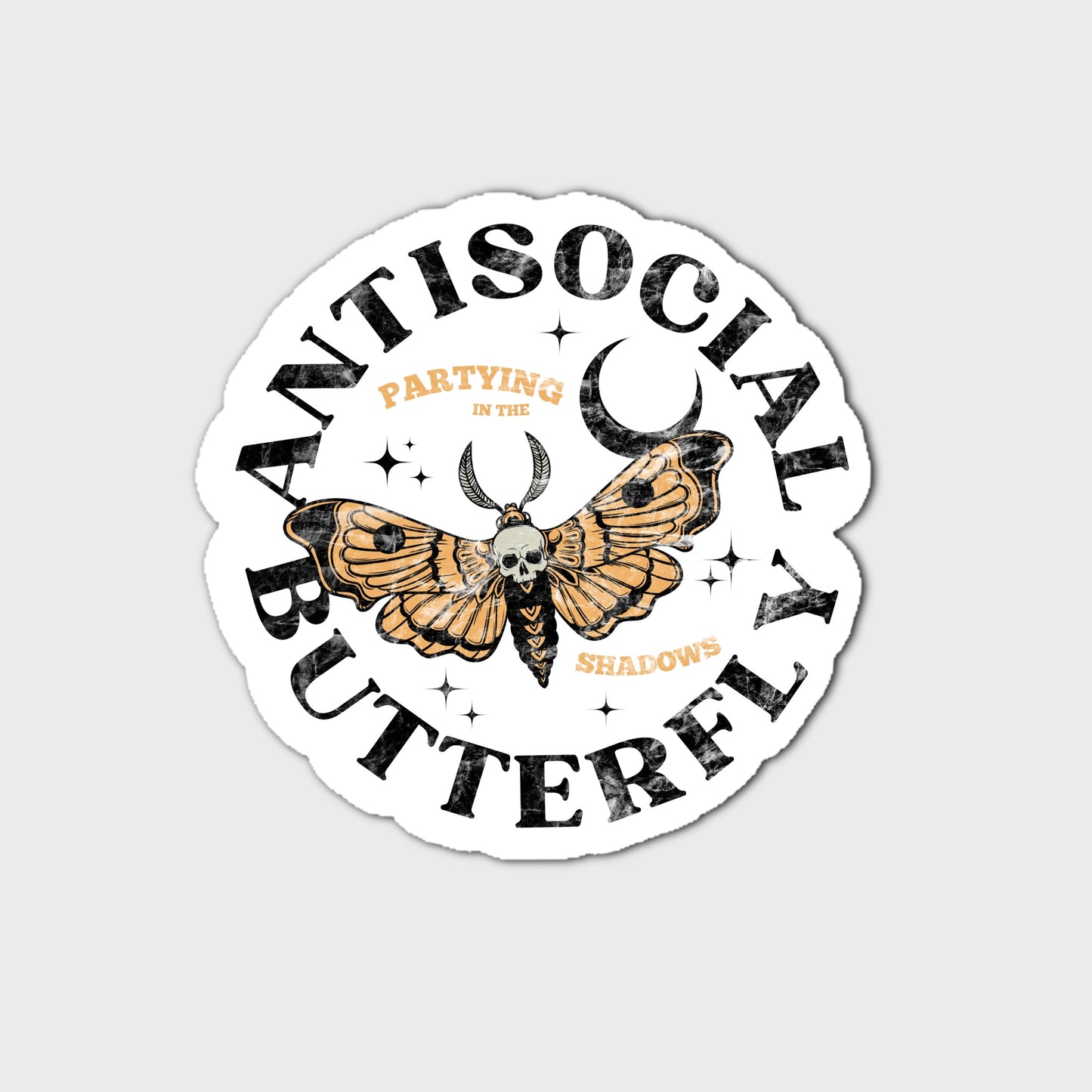 Anti-Social Butterfly Sticker