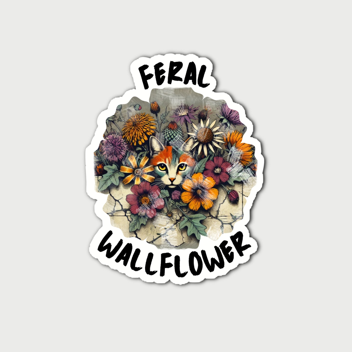 Feral Wallflower Sticker