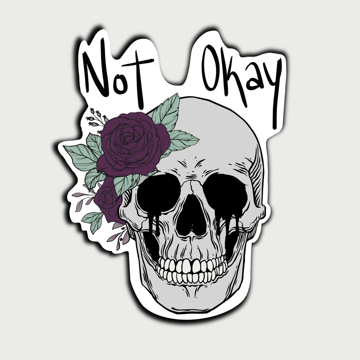 Not Okay Sticker - Alternative Waves