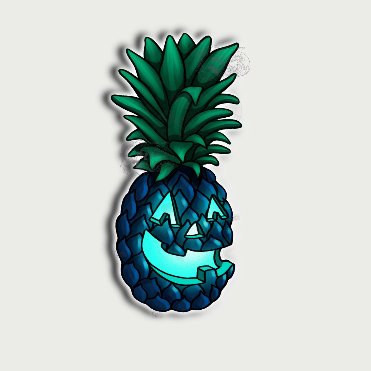 Pineapple Jack Sticker - Alternative Waves