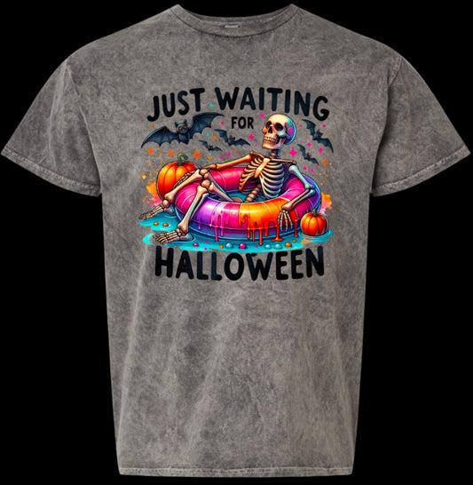 Waiting for Halloween Mineral Washed Tee