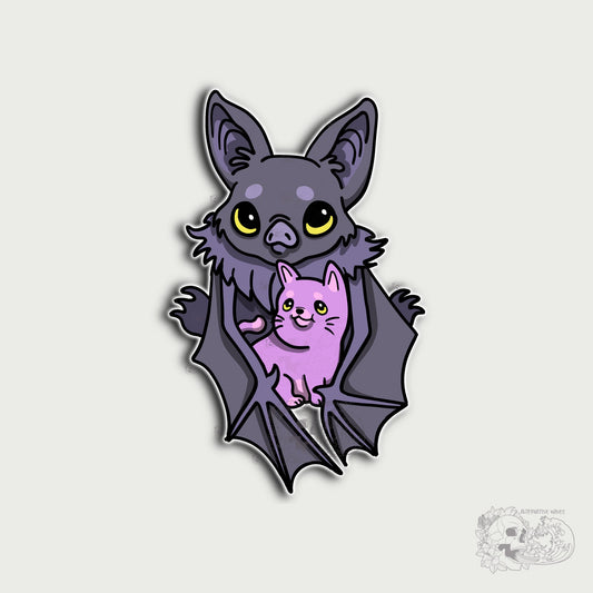 Kitty Bat Sticker - Alternative Waves