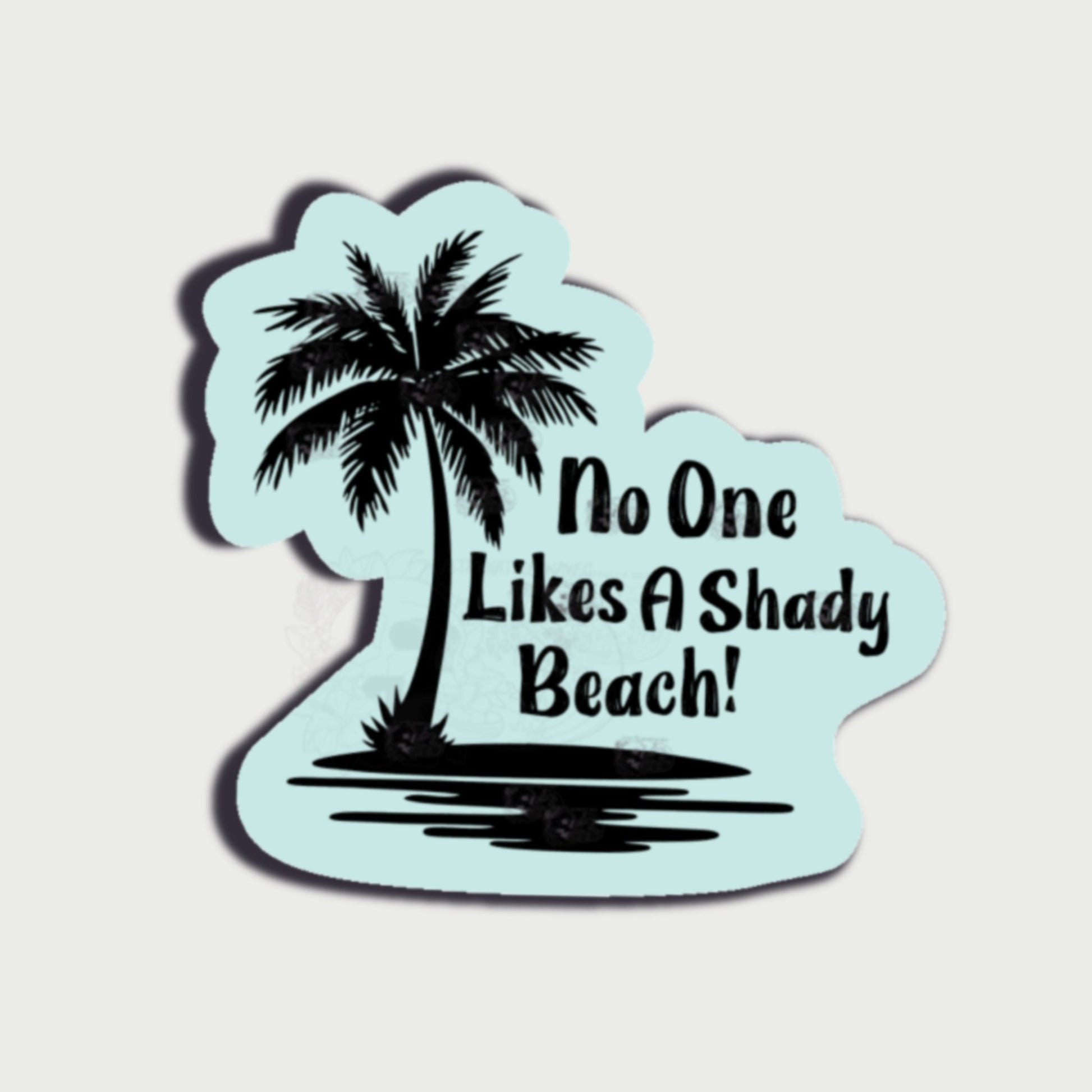 Shady Beach Sticker - Alternative Waves